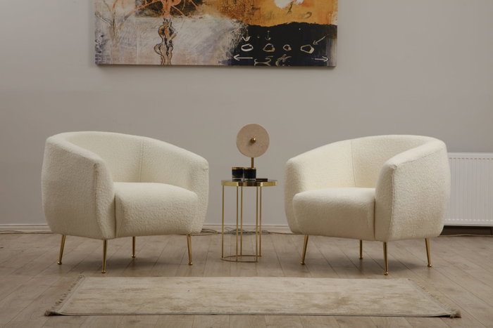 Atelier Del Sofa Eses Cream Bouclette Atelier Del Sofa Eses Cream Bouclette
